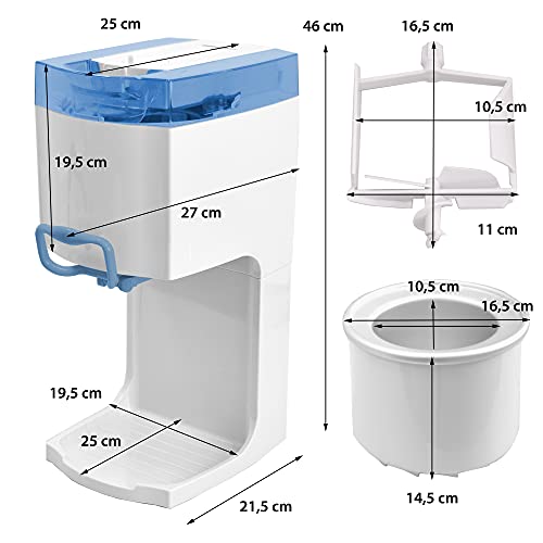 Syntrox Germany Softeismaschine Eismaschine Frozen Joghurt Maker Sorbet Maschine Eischef GG-50W-blue für Zuhause – Bild 5