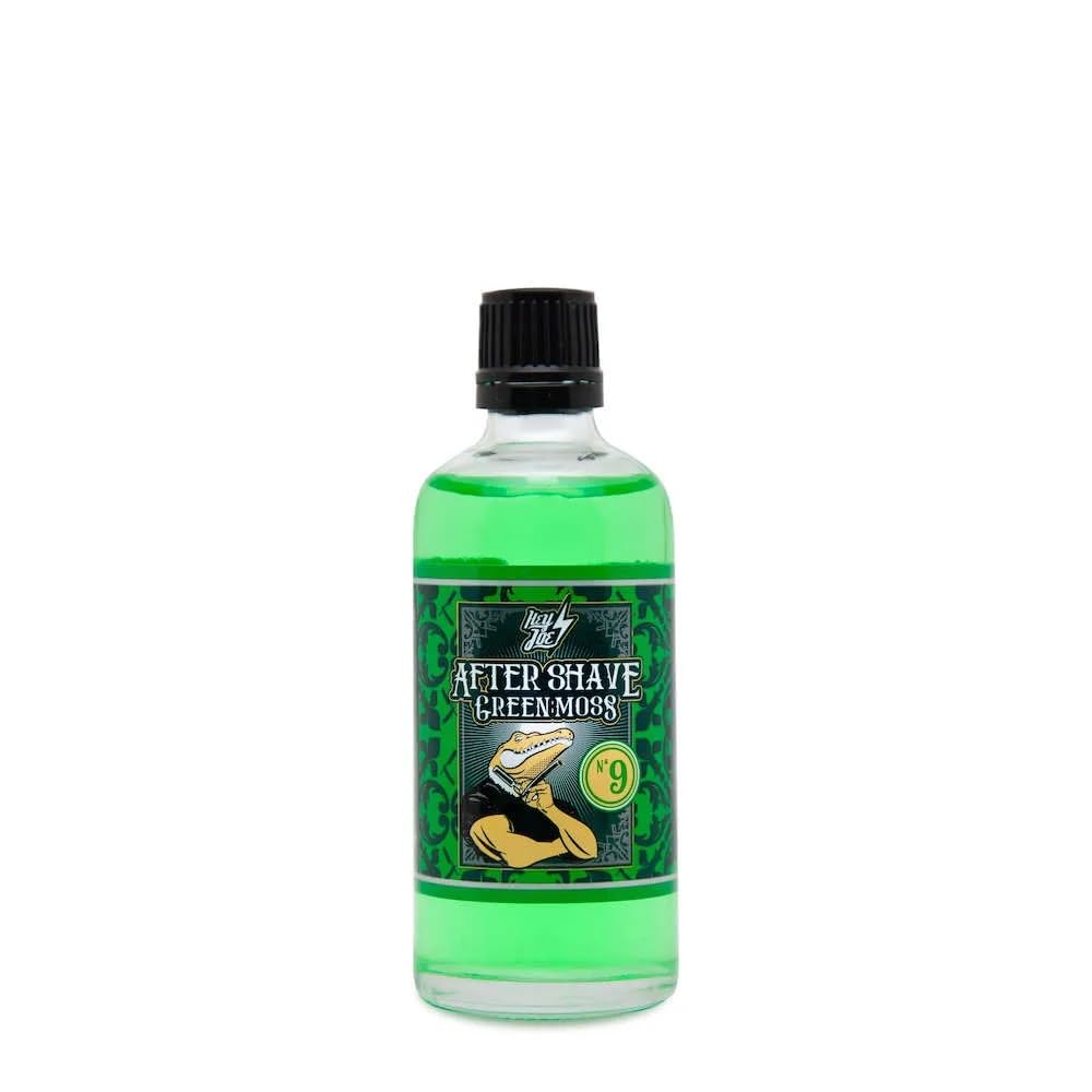 HEY JOE! - After Shave Hombre Nº 9 Green Moss | Loción After Shave Mentolado y Fresco para Refrescar y Tonificar la Piel Después del Afeitado - Botella de 100 ml