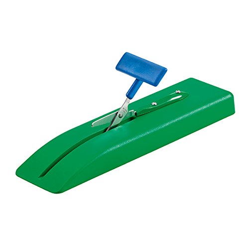 PETA Easi-Grip Mounted Table Top Scissors on a Plastic Base with Rubber Feet, Increase Stability and Leverage, Ideal for Anyone with Poor Hand Control, Weak Hand Strength and Tremors, 45mm Blade
