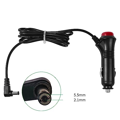 Laikoutd Câble De Chargeur De Voiture Robuste 5.5x2.1mm avec Connecteur Coudé À 90 Degrés-pour Voiture Camion Bus Appareils Adaptateur Allume-Cigare – vue 5