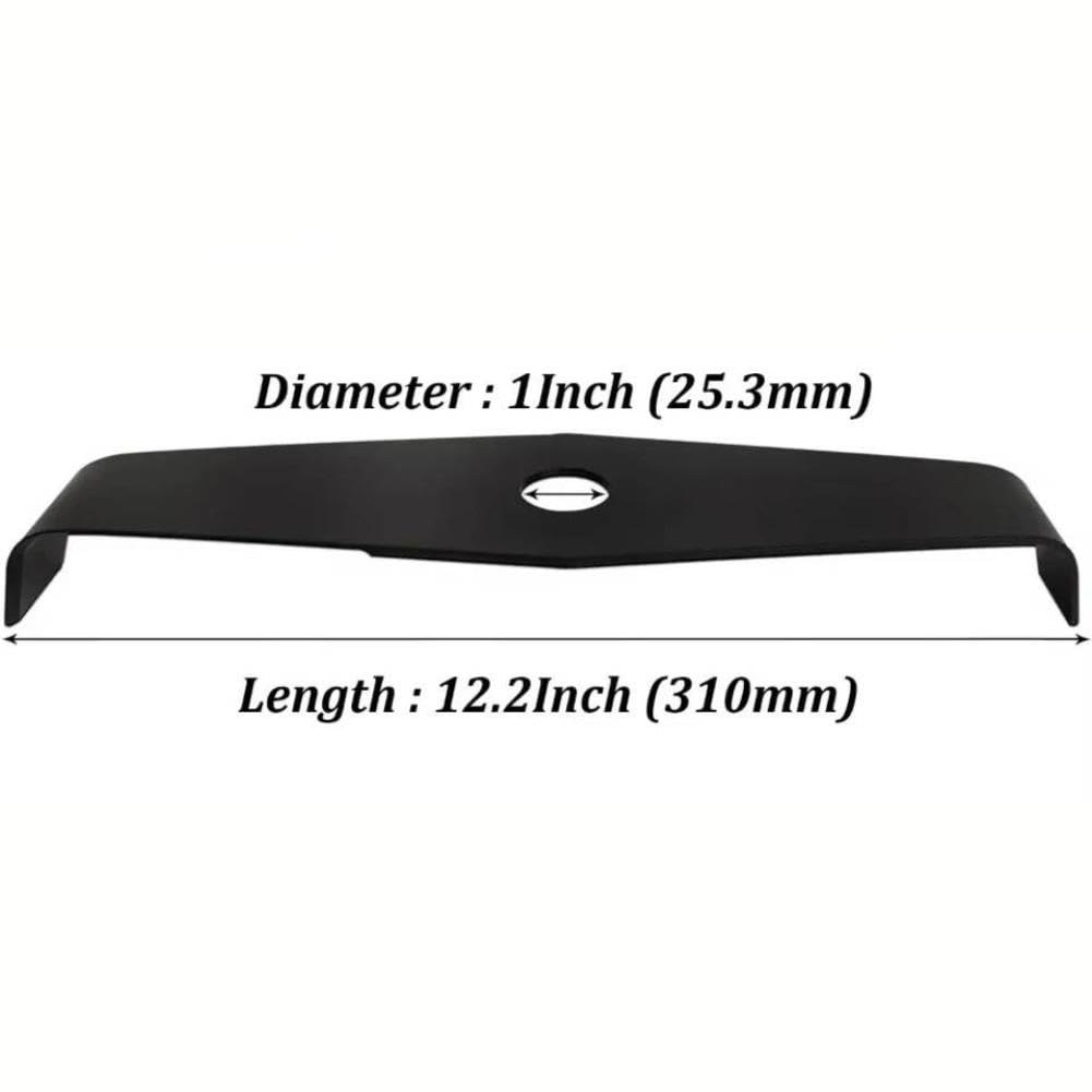 Cuchillo Grueso Universal de 2 Dientes 2T Compatible con cortacésped
