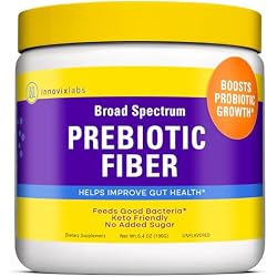 InnovixLabs Prebiotic Fiber Powder for Digestive & Gut Health (6.4oz, 180g) | High Fiber Supplement for Women & Men, Sugar-Free W/ Chicory Root Acacia Fiber, Inulin & Soluble Fibers, Vegan, 30-Day Supply