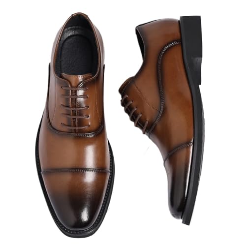 Men's Formal British Style Lace Up Leather Business Dress Shoes Large Size3