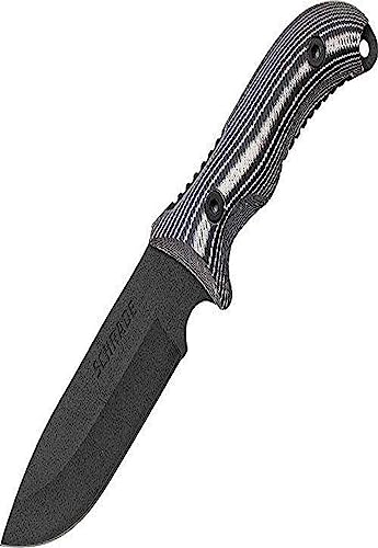 Schrade SCHF36M Couteau à lame fixe en acier carbone avec étui