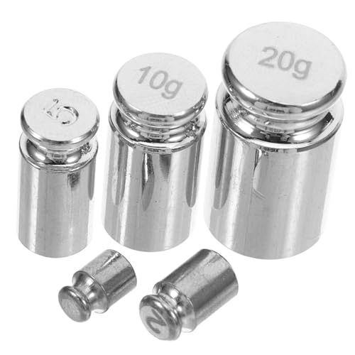 TIDTALEO 5pcs Calibration Weight Digital Scales Precision Steel Weights for