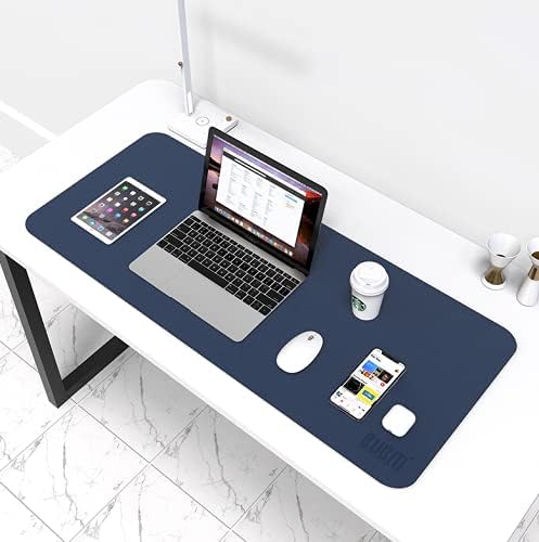 Desk Pad, Office Desk Mat, 40cm x 80cm PU Leather Desk Blotter, Laptop Desk Mat - Image 3