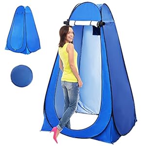 Portable Pop up Privacy Tent, Outdoor Camping Shower Tent with Carry Bag, Camp Toilet Changing Room for Hiking Picnic Fishing Beach, Lightweight, Easy Set up and Sturdy