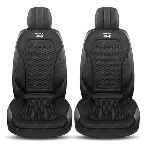 スバル WRX S4 車用シートカバー WRX S4 2代目 VB系 車用冷感シートクッション 背もたれセット 3D立体凸点 通気性 防滑 一体型デザイン四季対応 簡単装着 多車種対応(ブラック,2個)