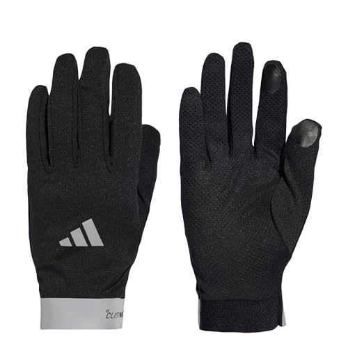 Adidas Unisex Running Climawarm Gloves, Black, M