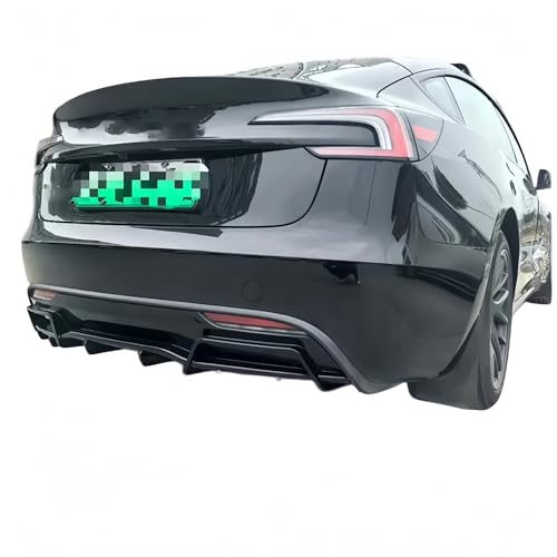 Diffuseur arrière pour Tesla Model 3 Highland finition gloss black élégante