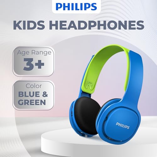 Philips SHK2000BL/00 Over Ear Kinder Kopfhörer, Farbige LED-Leuchten, 85dB Lautstärkebegrenzung, Geräuschisolierendes, Mit Weichen Ohrpolstern, Ergonomisches Stirnband (Blau) Philips SHK2000BL/00 Over Ear Kinder Kopfhörer, Farbige LED-Leuchten, 85dB Lautstärkebegrenzung, Geräuschisolierendes, Mit Weichen Ohrpolstern, Ergonomisches Stirnband (Blau)