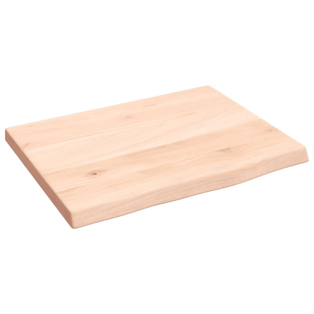 vidaXL Encimera de Baño, Tablero de Tocador, Tabla de Escritorio Mesa, Encimera de Armario Estantería Mueble, Madera Maciza sin Tratar