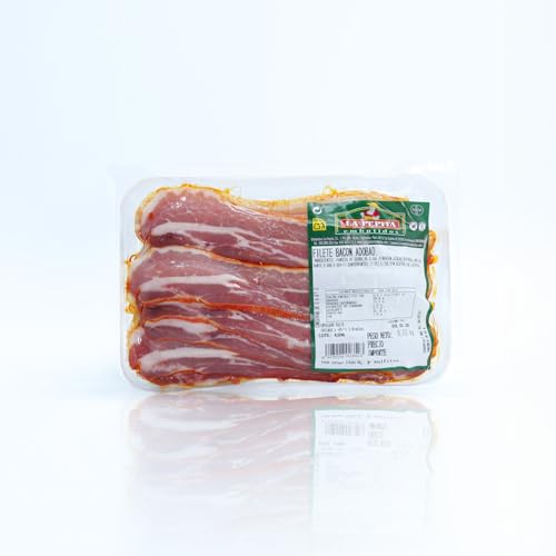 EMBUTIDOS LA PEPITA – Bacon Curado Adobado | Formato 350 Gr | Producto Español | Envasado al Vacío