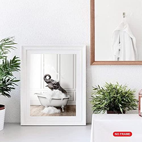 Sycart® - Funny Bathroom Decor Wall Art Poster Prints – Unframed Set Of 6 (8'' X 10'' Inch) – Bathroom Wall Decor, Funny Poster For Bathroom Decor, Kids Bathroom Decor, Kids Bathroom Decor Wall Art With Elephant, Giraffe, Penguin, Tiger Animal Pictures,Animal Giraffe Penguin Elephant Bathroom Pictures For Wall Decor,,Poster For Bathroom, Bathroom Decor, Bathroom Decor Wall Art, Kids Bathroom Decor, #TOP6