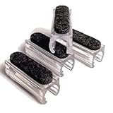 KOMORAX 24 Pack Sled Base Plastic Glides with Felt Heavy Duty Replacement for Metal Rail Chair...