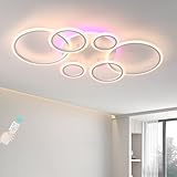 💡 Performance d'Éclairage Supérieure Avec ses dimensions généreuses de 102x54cm et sa puissance de 70W (4200 lm), ce lustre salon moderne diffuse une lumière uniforme et douce, parfaitement adaptée aux pièces de 10-20 m². Un éclairage optimal pour le salon ou la cuisine.