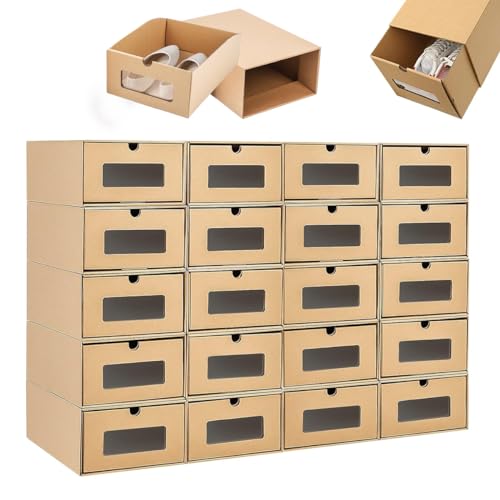 Youyijia Shoe Storage Boxes - Set of 20