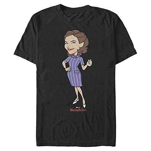T-shirt Marvel homme 4XL coupe ample haut coton confortable noir