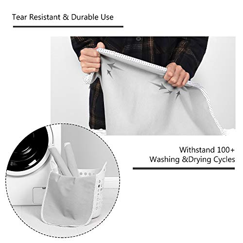 Image of TILLYOU Waterproof Changing Pad Liners 6 Pack, 100% Cotton Reusable Cloth Diaper Liners, Gray