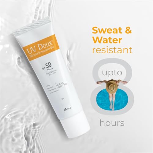 Image of UV Doux Silicone Sunscreen Gel SPF 50 PA+++|India's No.1 Dermatologist Recommended Brand|Invitro,In-Vivo Tested|UVA /UVB Protection, Benzene Free|No White Cast |Oily & Acne-Prone Skin |30 g
