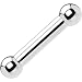 Body Candy Stainless Steel 6mm Balls Barbell Tongue Ring 6 Gauge 5/8"