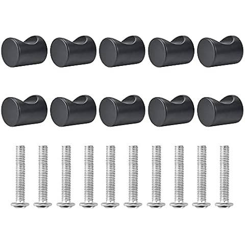 GIRAFEDA 10 Pcs Pomos Armario Tiradores Cocina Negro Mate Cover