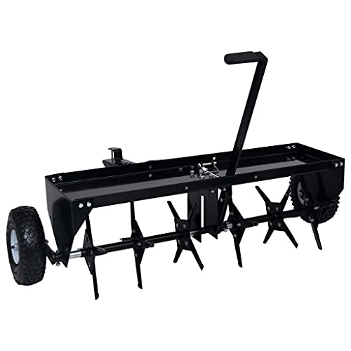Aireador de césped Runheo de 102 cm con pasadores galvanizados y chasis de acero de alta durabilidad 5