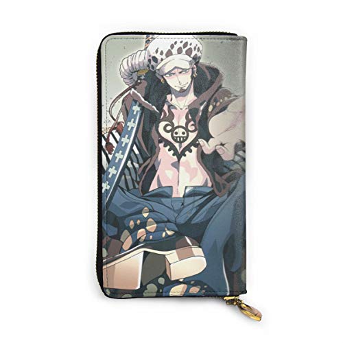 Preisvergleich Produktbild Einteilige Geldbörse aus echtem Leder mit Reißverschluss, lange Clutch, Münzfach, Kartenpaket für Damen und Herren