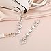 Bremorou 2Pcs Purse Extender Chain Silver Heart Moon Bag Strap Extender for Crossbody Shoulder Bags, Chain Link Extension for Small Handbags, 2026 Trendy Purse Accessories, Coach Compatible