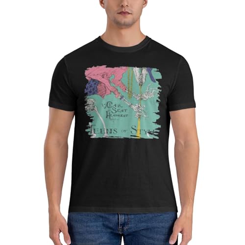 Car Seat Headrest Men's Basic Short Sleeve T-Shirt - Everyday Casual Style Black2