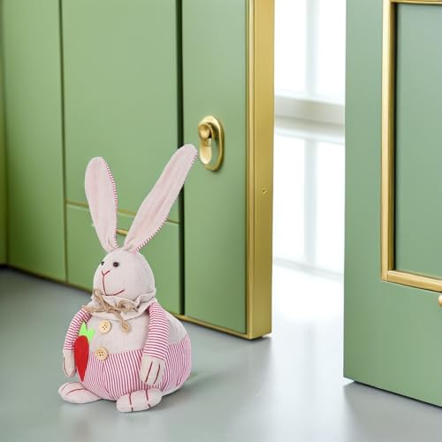 Butoir de porte lapin fuchsia en résine jojofuny de 32 cm - 6