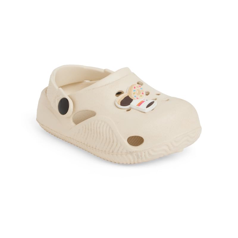 CHIU Girls Pink and White Energy Applique Clogs CHIU Girls Pink and White Energy Applique Clogs