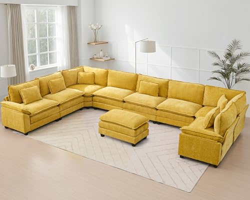 OQQOEE 179 U-Shaped Modular Sectional Sofa