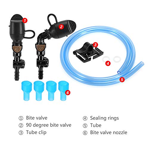 DECDEAL Válvula de Hidratação Válvula de Isca Pacote de Hidratação Válvula de Sucção Do Bocal Da Bex