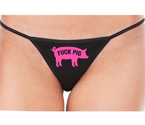 Knaughty Knickers Fuck Pig Fetish Play Fetwear Black String Thong Adult Flirty Fun