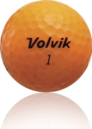 Volvik Crystal 3-Piece Golf Ball (Pack Of 12), Orange #TOP3