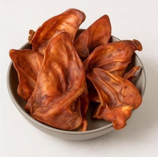 (2 Pack) - Ol's-Roys Natural Jumbo Pig Ear Natural Chews for Dogs, Non-Ttoxic Pork Hide - 10 Count, 12 Oz.
