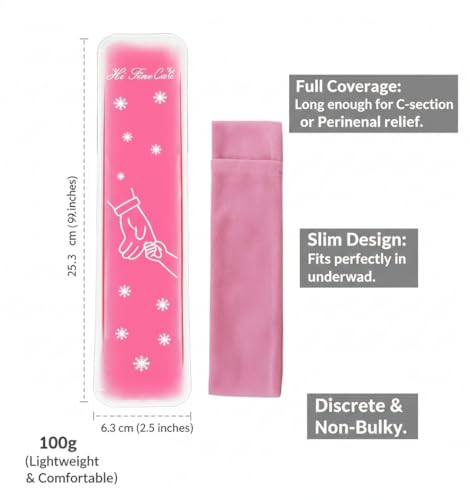 Image of Postpartum Ice Pack, Perineal Cooling Pad, Pink