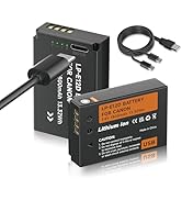 Mspalocell LP-E12 Battery,LP-E12 Lithium-ion Battery Pack USB Direct Charging for Canon EOS-M, EO...