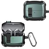 Fonction de Verrouillage et Porte-clés: La fonction de verrouillage sécurise solidement le couvercle supérieur du boîtier, qui peut être facilement ouvert en appuyant simplement sur un bouton. L’étui est livré avec un porte-clés amovible, de sorte que vous pouvez attacher l’étui à votre sac ou sac à dos pour une portabilité plus facile.