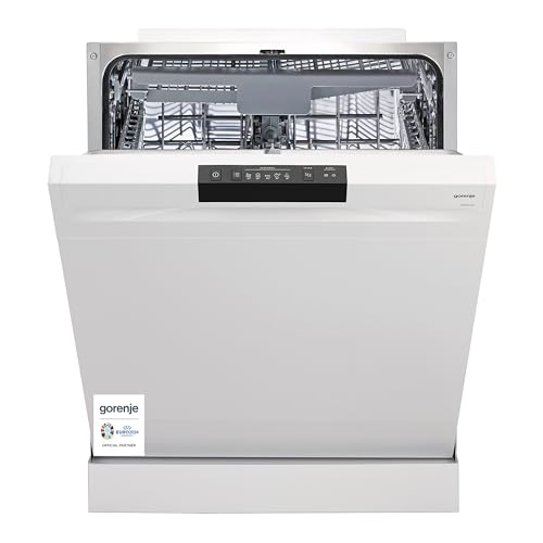 Gorenje G S620 C10W Freistehender Geschirrspüler/ 60cm / 14 Maßgedecke / 3 Körbe / 5 Programme/Inverter PowerDrive Motor/SpeedWash/TotalDry/vollständiger Überlaufschutz/Weiß