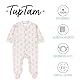 TupTam Baby Jungen Schlafstrampler Langarm Strampler Schlafanzug mit Fuß 3er Pack, Farbe: Fuchs Beige Streifen Sterne, Größe: 62