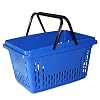 Kunststof winkelmandjes met 2 handvatten, 40 liter polypropyleen (5, blauw)