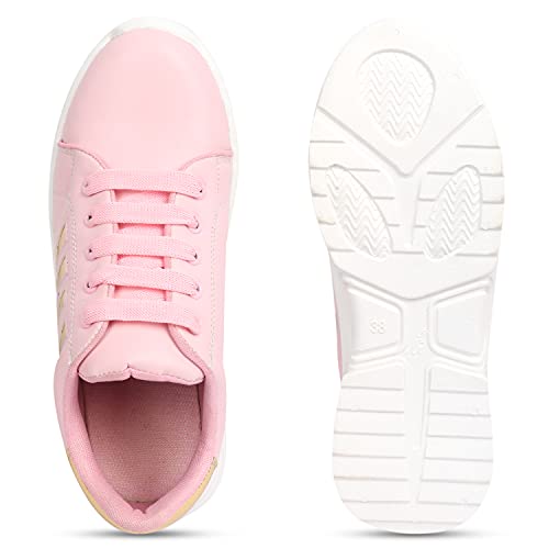 Image of Longwalk Women's Sneaker Walking Shoes for Girl's Pink Shoes Collections
