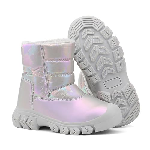 Boys and Girls Snow Boots Winter Waterproof Non-slip Cold-proof Shoes (Toddler/Little Kids/Big Kids)2