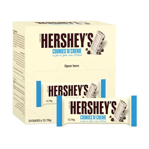 Hersheys Cookies n Creme Snack Size Chocolate Bar 24 x 12.7 g
