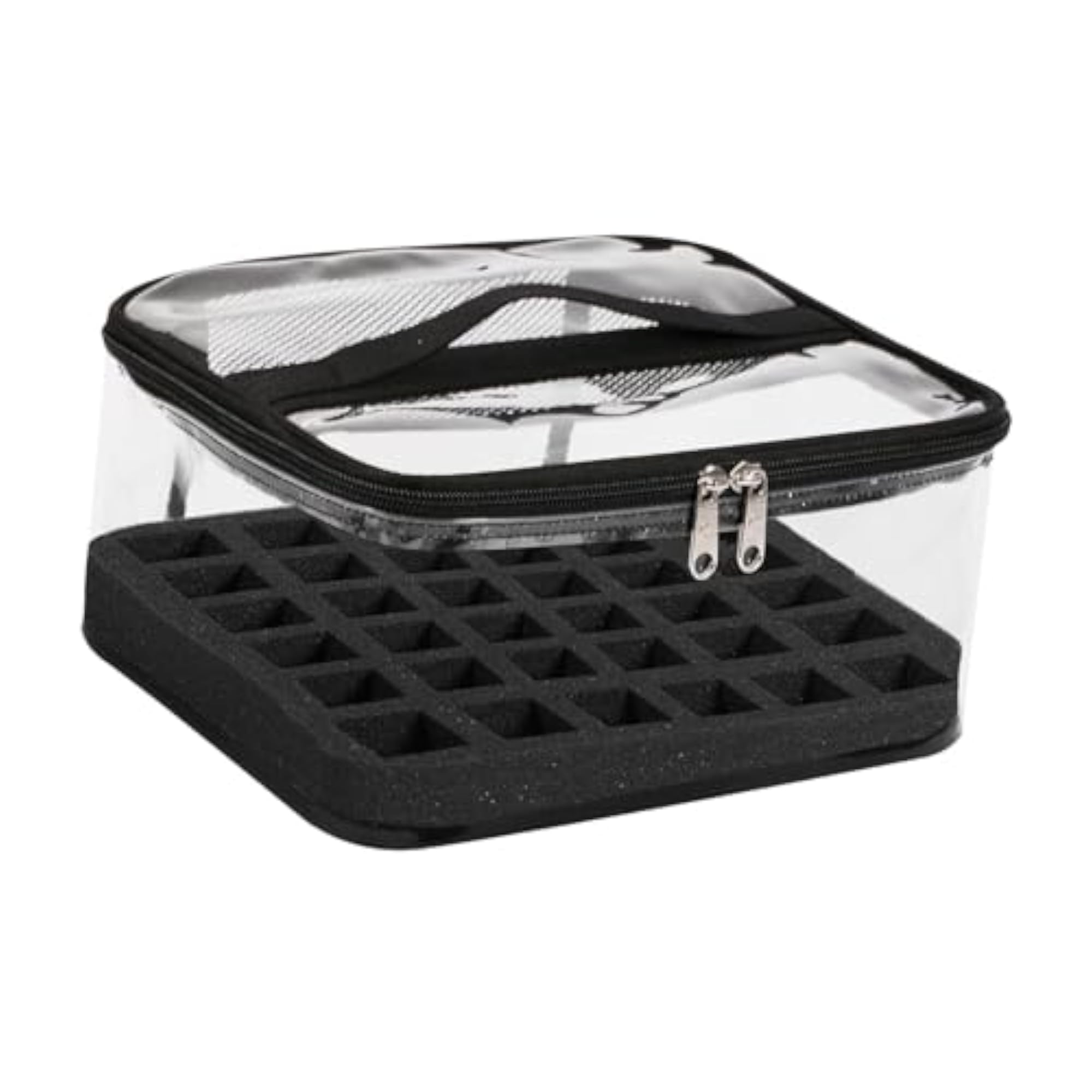Nail Polish Organizer Carrier with Handle, Black