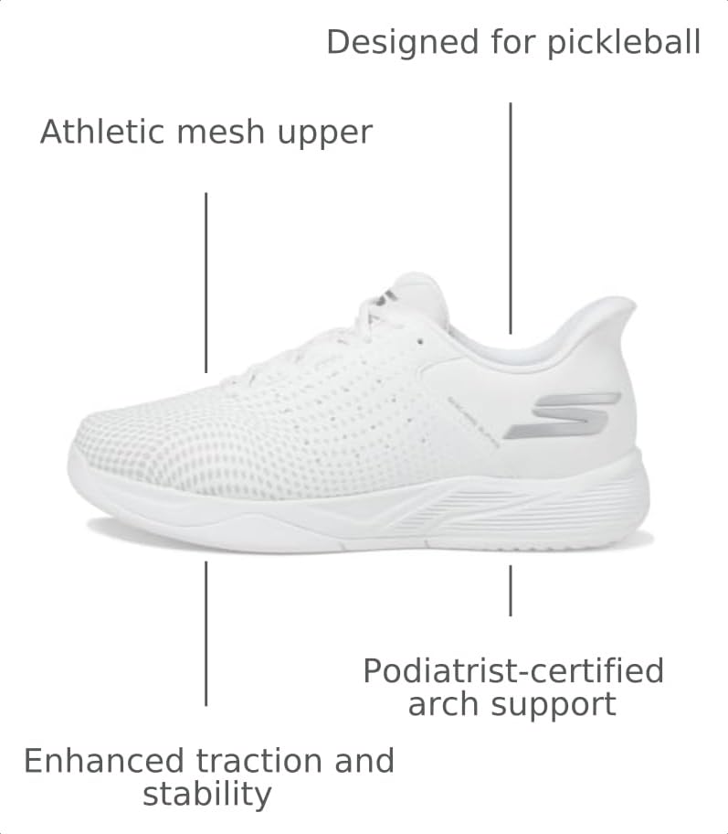 Image of Skechers Men's Viper Court Reload Hands Free Slip-ins Pickleball Sneaker