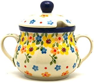 Polish Pottery Sugar Bowl - Buttercup