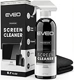 EVEO® Screen Cleaner Spray Kit (Streak-Free) TV Screen Cleaner for Smart TV,...